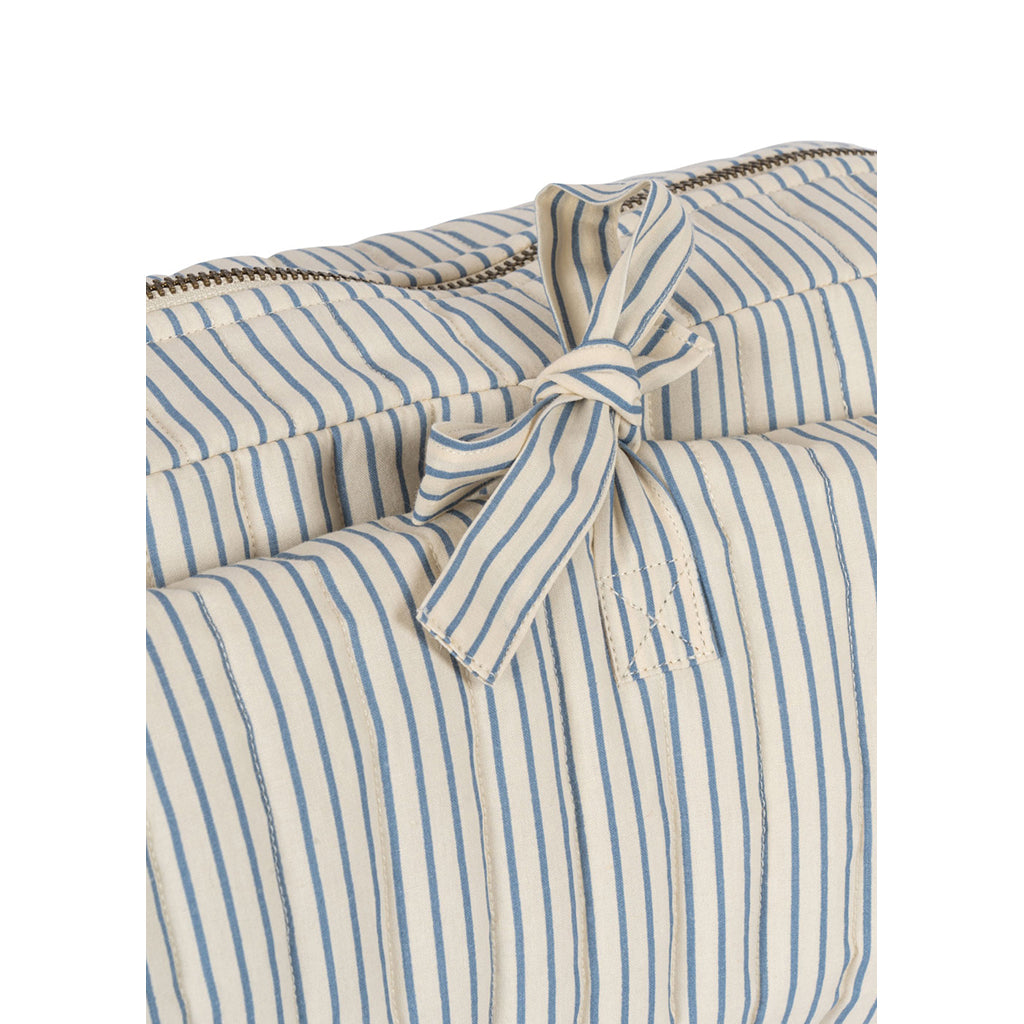 Konges Sløjd Bonnie Changing Bag with Integrated Changing Mat, Stripe Blue