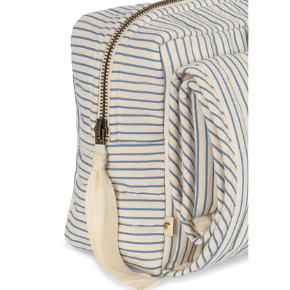 Konges Sløjd Bonnie Changing Bag with Integrated Changing Mat, Stripe Blue