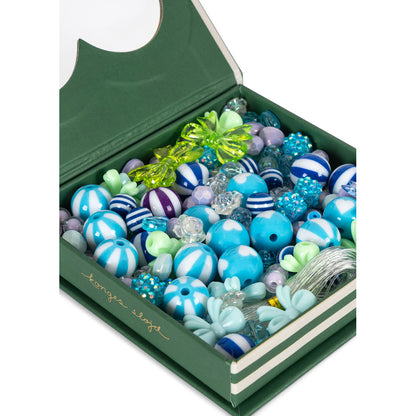 Konges Sløjd Perleæske, Box of pearls – Blue
