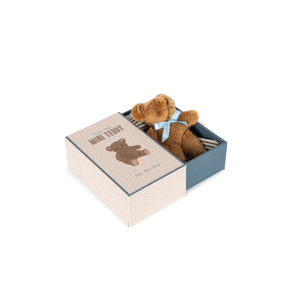 Konges Sløjd Miniature Teddy Bear in Box, Milo Tiny Teddy