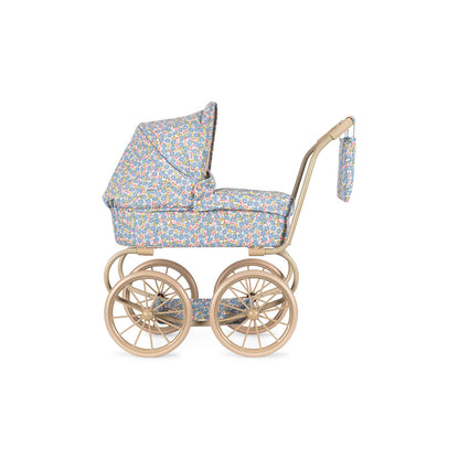 Konges Sløjd Minnie Doll Pram with Bag - Fleur Rosier