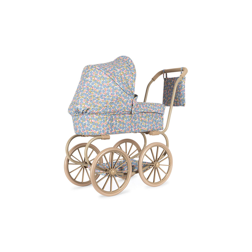 Konges Sløjd Minnie Doll Pram with Bag - Fleur Rosier
