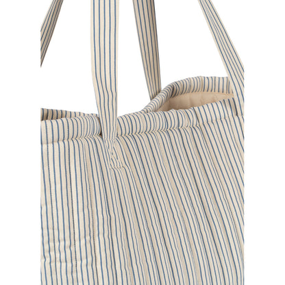 Konges Sløjd Quilted Molly Diaper Bag - Stripe Blue