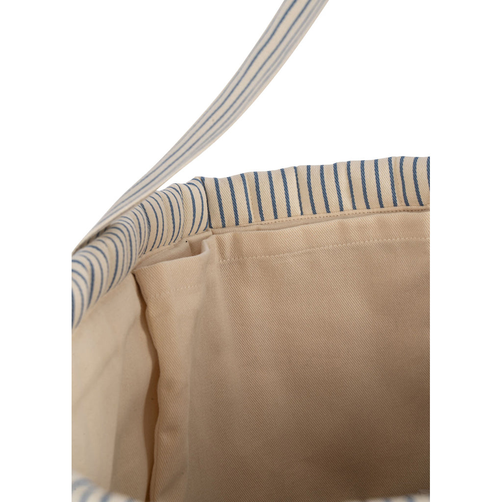 Konges Sløjd Quilted Molly Diaper Bag - Stripe Blue