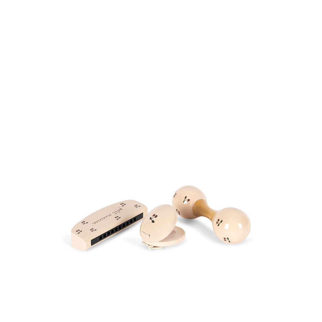 Konges Sløjd Petit Cherry Glossy, Set of 3 Musical Instruments – Cherry