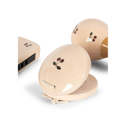 Konges Sløjd Petit Cherry Glossy, Set of 3 Musical Instruments – Cherry