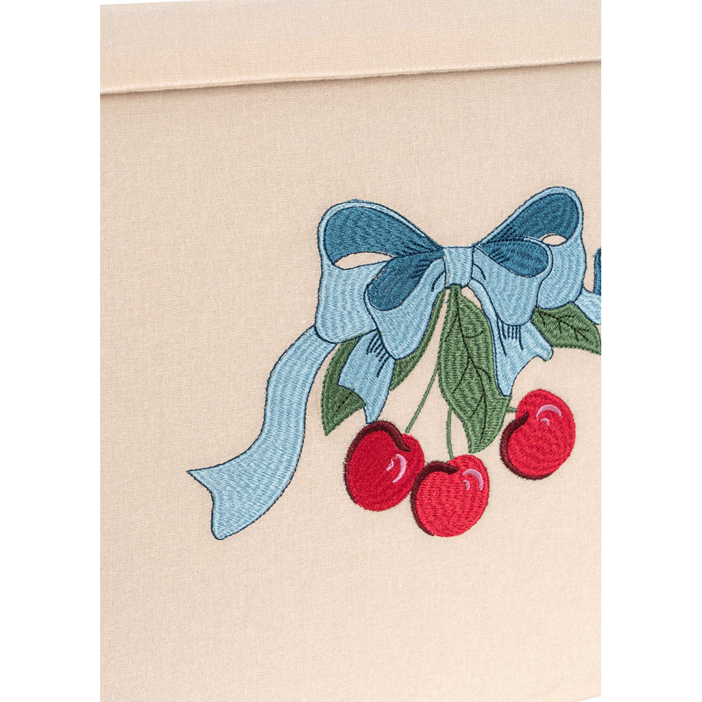 Konges Sløjd Fabric Storage Box, Large - Cherry Bow
