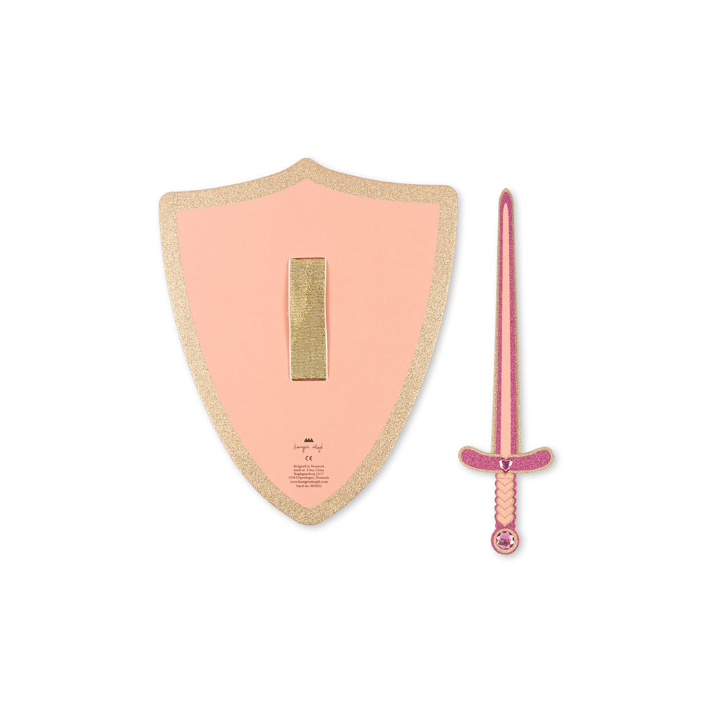 Konges Sløjd Knight Set with Sword and Shield, Pink