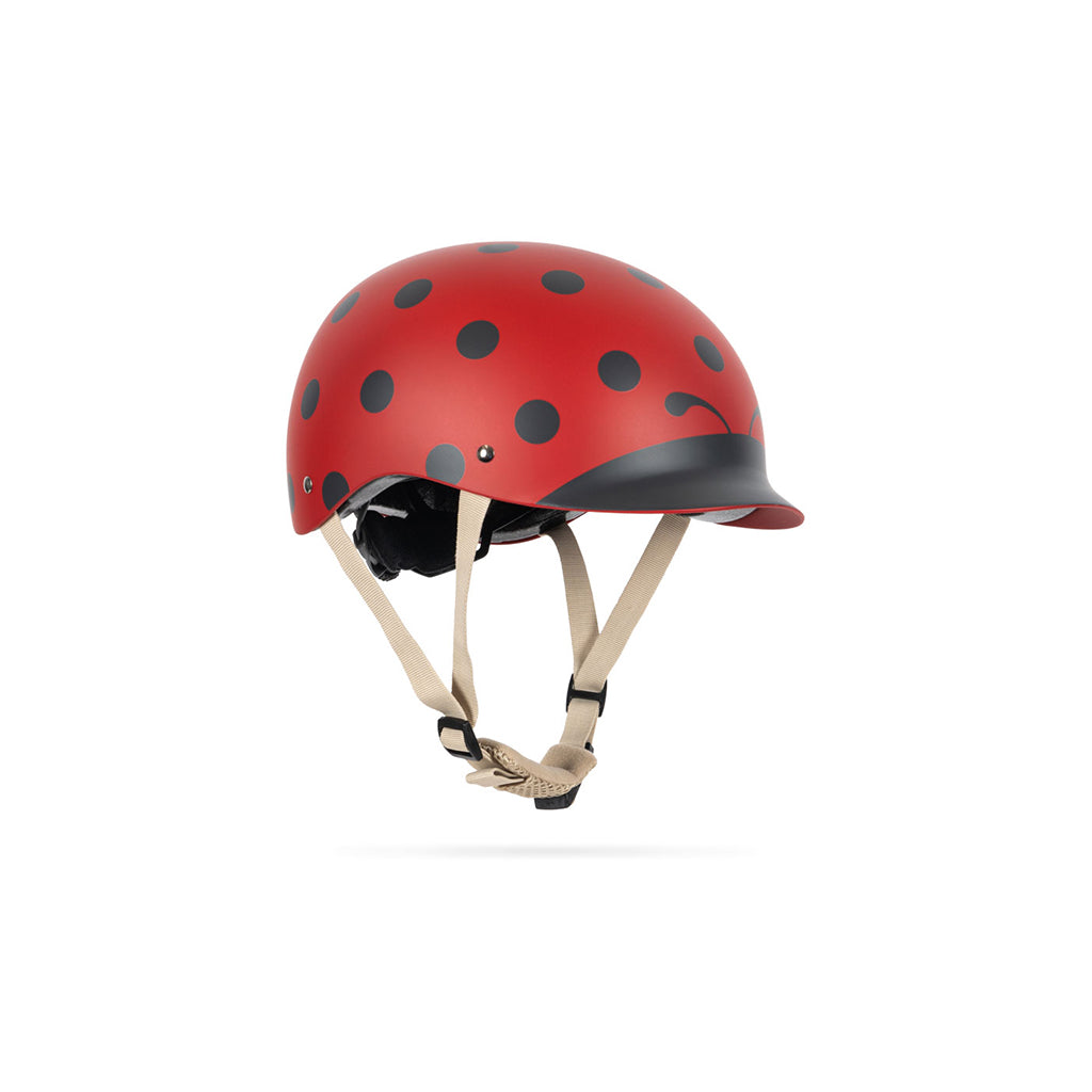 Konges Sløjd Bicycle Helmet, Ladybug - Sizes 2-4 or 4-8 Years
