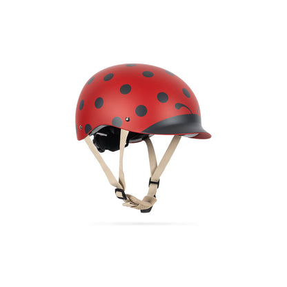 Konges Sløjd Bicycle Helmet, Ladybug - Sizes 2-4 or 4-8 Years