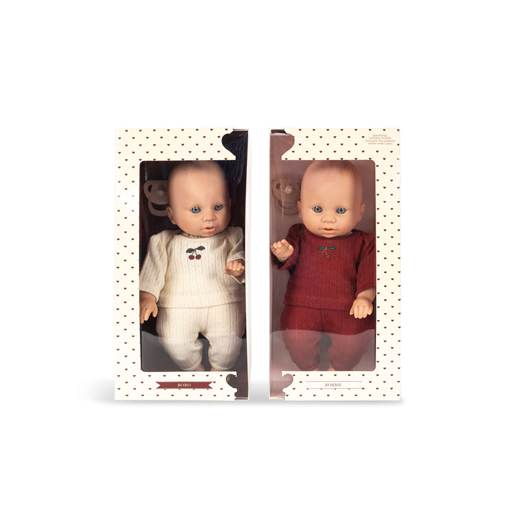 Konges Sløjd Twin Dolls Set, Bobo &amp; Bobbie Baby Dolls