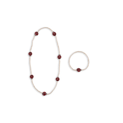 Konges Sløjd Jewelry Set – Necklace and Bracelet – Ladybird