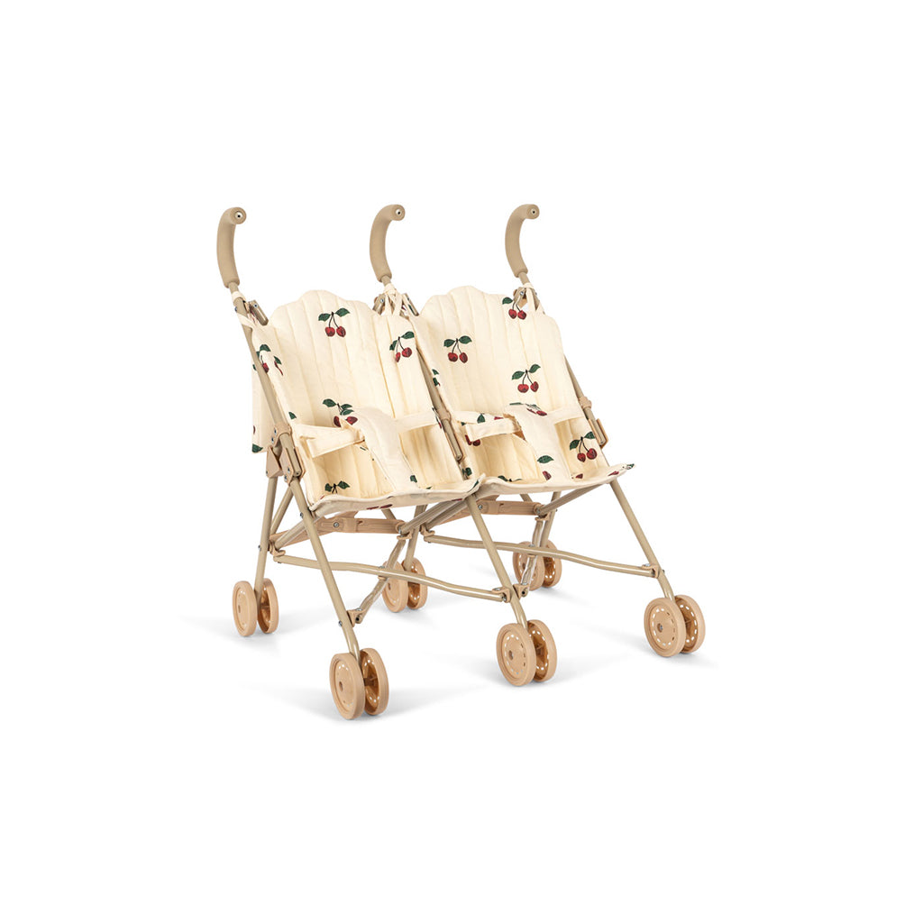Konges Sløjd Tvillinge dukkeklapvogn, Ma grande cerise