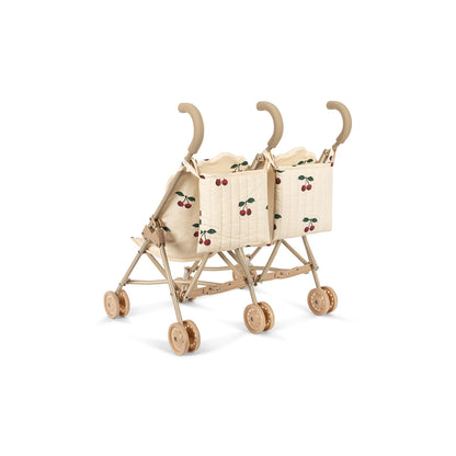 Konges Sløjd Twin Doll Stroller, Ma grande cerise