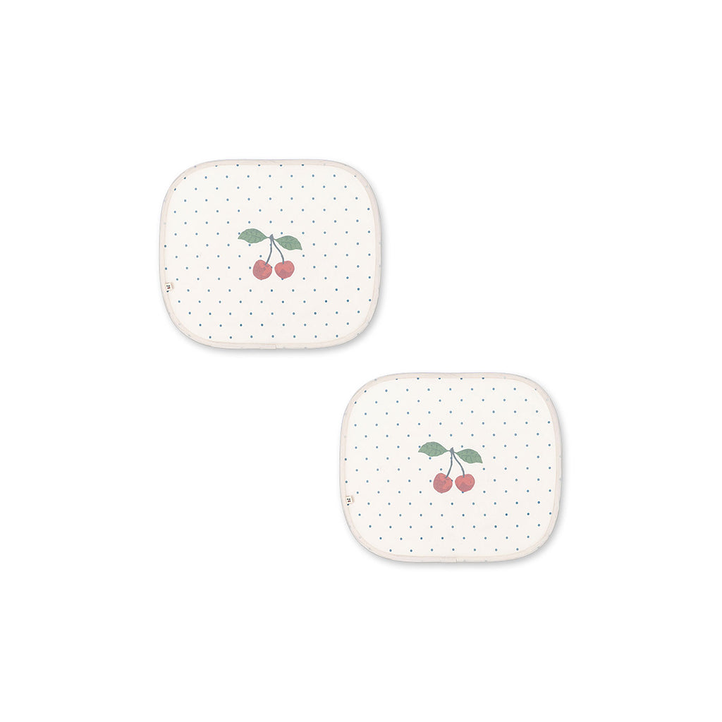 Konges Sløjd Car Sunshade, Window Sun Shield for Cars, 2-Pack - Navy Dots