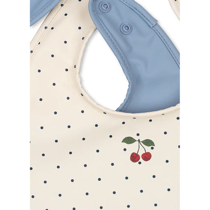 Konges Sløjd Bib Set, 2-pack - Navy Dot/Rain Washed