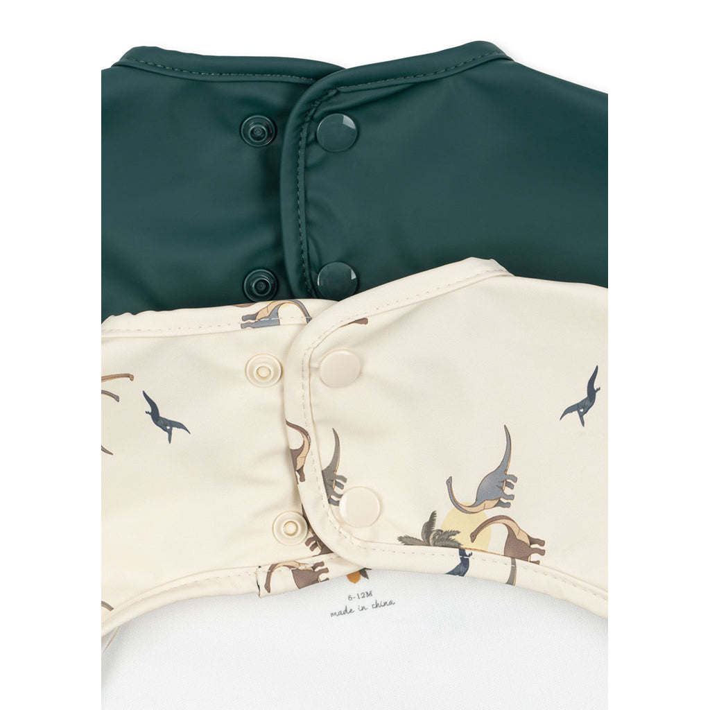 Konges Sløjd Dining Bib with Sleeves, 6 Months - 3 Years - Kubi/Rain Forest