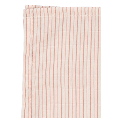 Konges Sløjd Muslin Cloths, Organic Muslin, 3-Pack - Stripe Petite Rose