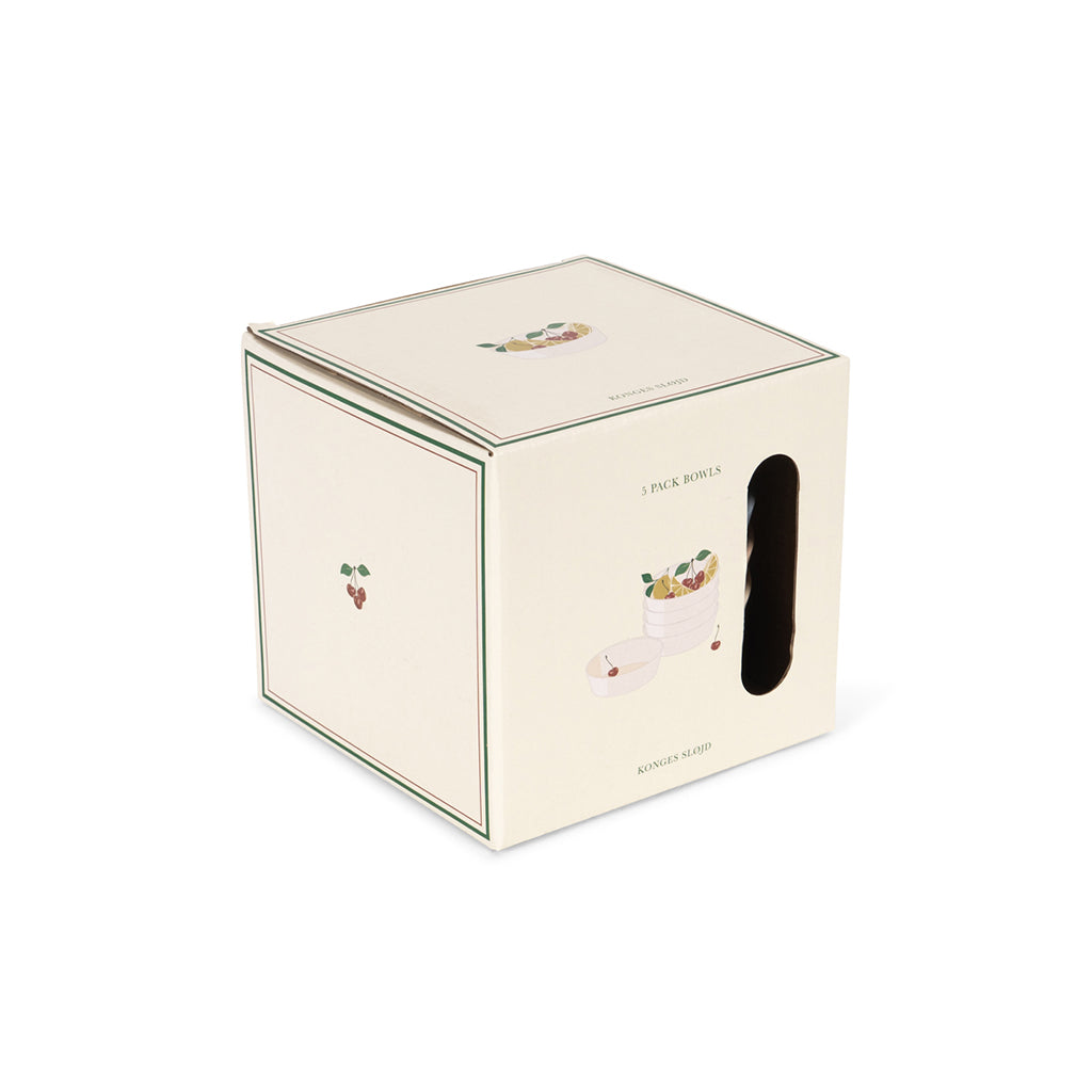 Konges Sløjd Bowls, Set of 5 - Lemon Mix