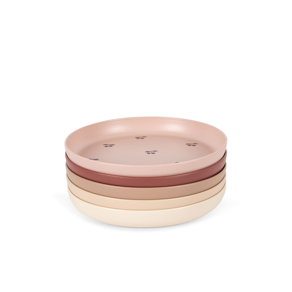 Konges Sløjd Tallerkener, 5-pak - Cherry mix