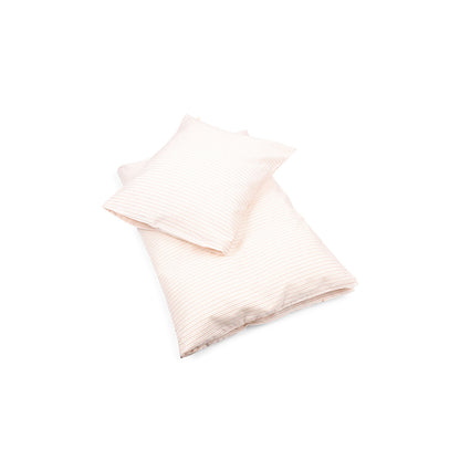 Konges Sløjd Adult Bedding Set, Organic GOTS Certified – Stripe Petite Rose