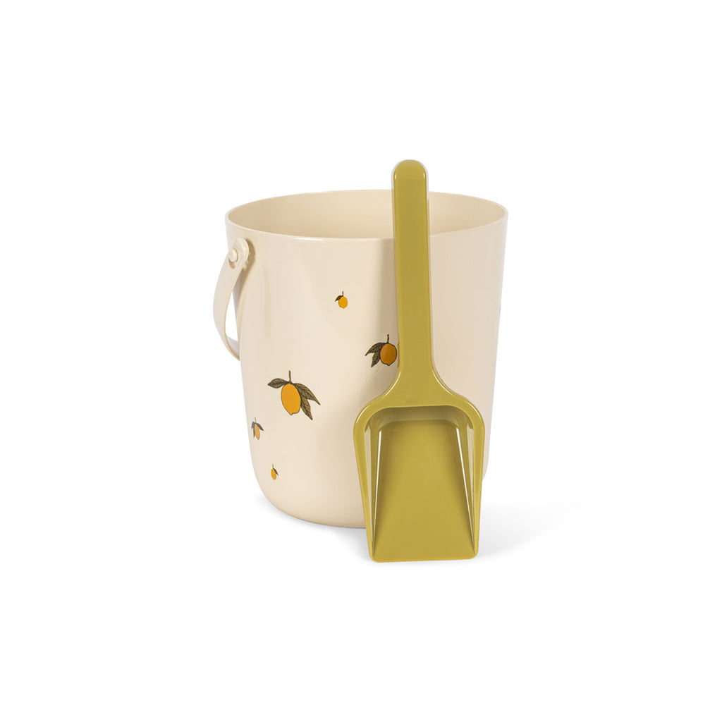 Konges Sløjd Beach Set, Bucket and Shovel - Lemon