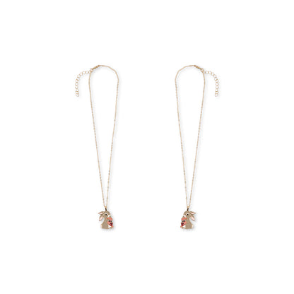 Konges Sløjd Bunny Bestie Friendship Necklaces, Gold