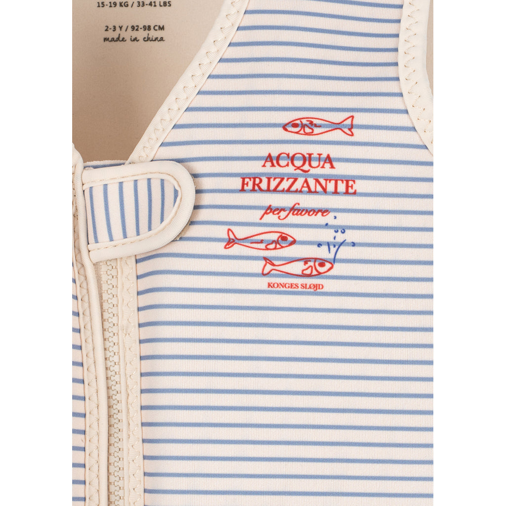 Konges Sløjd Ellis Swim Vest, Stripe Blue