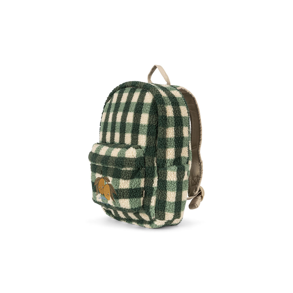Konges Sløjd Jody Teddy Backpack, Green Check