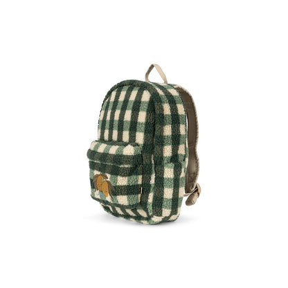 Konges Sløjd Jody Teddy Backpack, Green Check