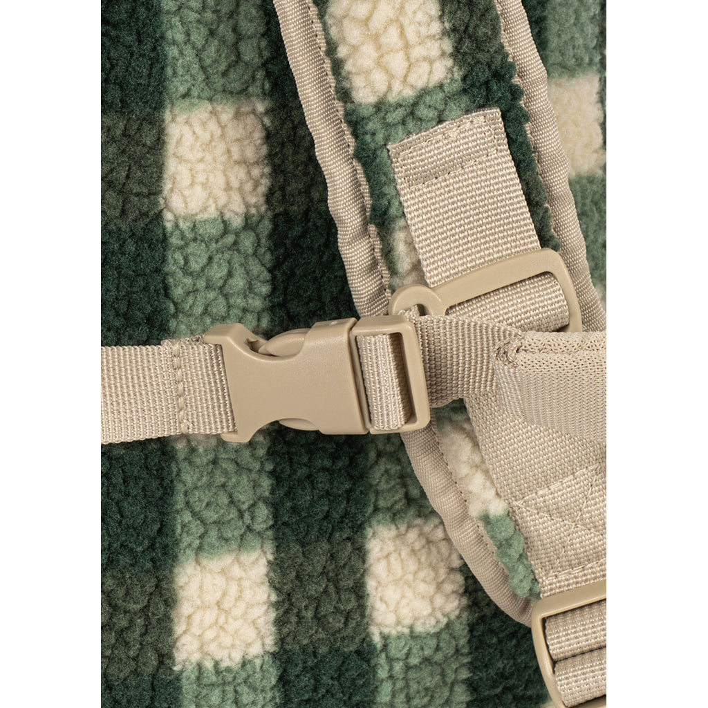 Konges Sløjd Jody Teddy Backpack, Green Check
