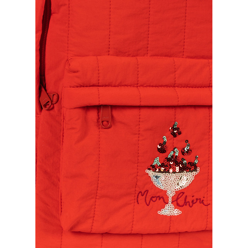 Konges Sløjd Juno Sequin Backpack, Fiery Red