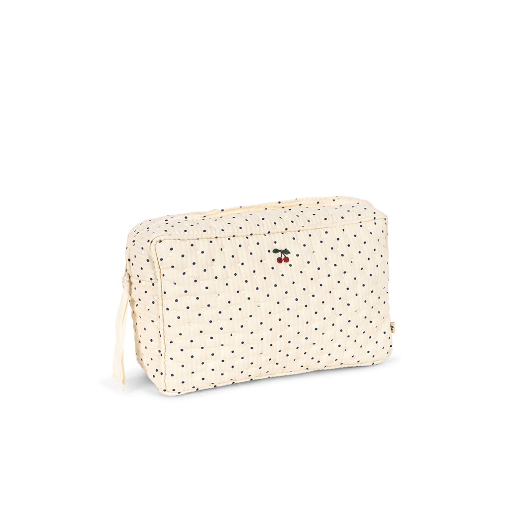 Konges Sløjd Quilted Toiletry Bag, Large, Seersucker - Estate Dot