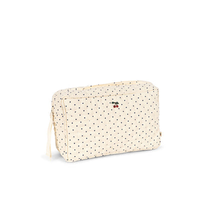 Konges Sløjd Quilted Toiletry Bag, Large, Seersucker - Estate Dot