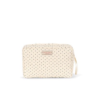 Konges Sløjd Quilted Toiletry Bag, Large, Seersucker - Estate Dot