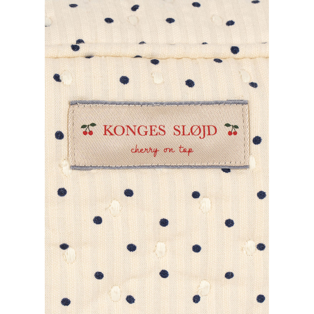 Konges Sløjd Quilted Toiletry Bag, Large, Seersucker - Estate Dot