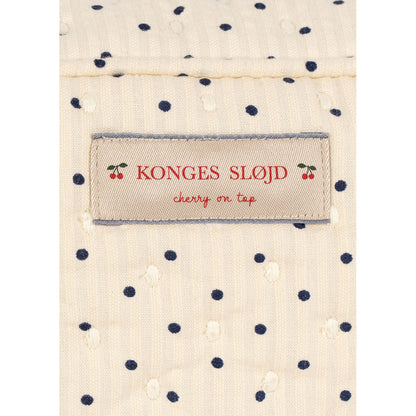 Konges Sløjd Quilted Toiletry Bag, Large, Seersucker - Estate Dot