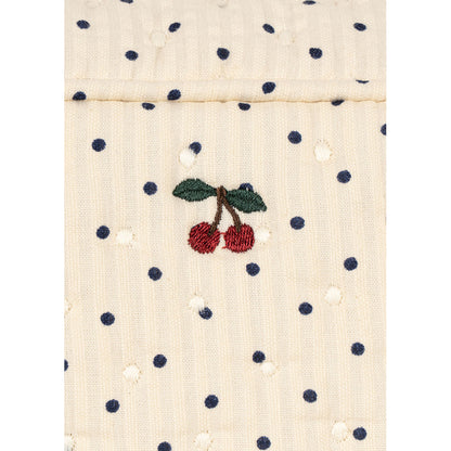 Konges Sløjd Quilted Toiletry Bag, Large, Seersucker - Estate Dot