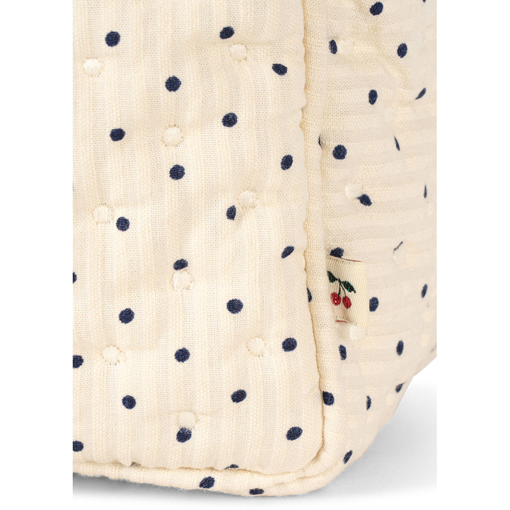 Konges Sløjd Quilted Toiletry Bag, Large, Seersucker - Estate Dot