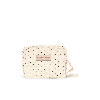 Konges Sløjd Quilted Toiletry Bag, Small, Seersucker - Estate Dot