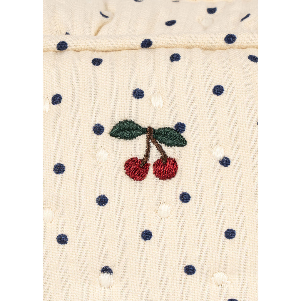 Konges Sløjd Quilted Toiletry Bag, Small, Seersucker - Estate Dot