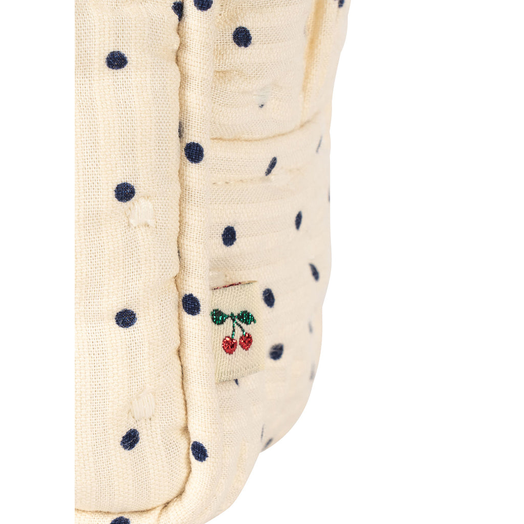 Konges Sløjd Quilted Toiletry Bag, Small, Seersucker - Estate Dot