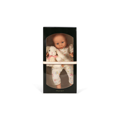 Konges Sløjd Baby Doll Set, Doll with Teddy Bear - Nonoka