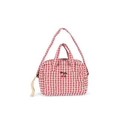 Konges Sløjd Doll Accessories, Changing Bag - Bubblegum Check