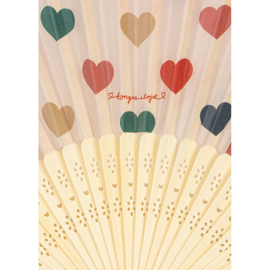 Konges Sløjd Bamboo Fan, Coeur Coloré