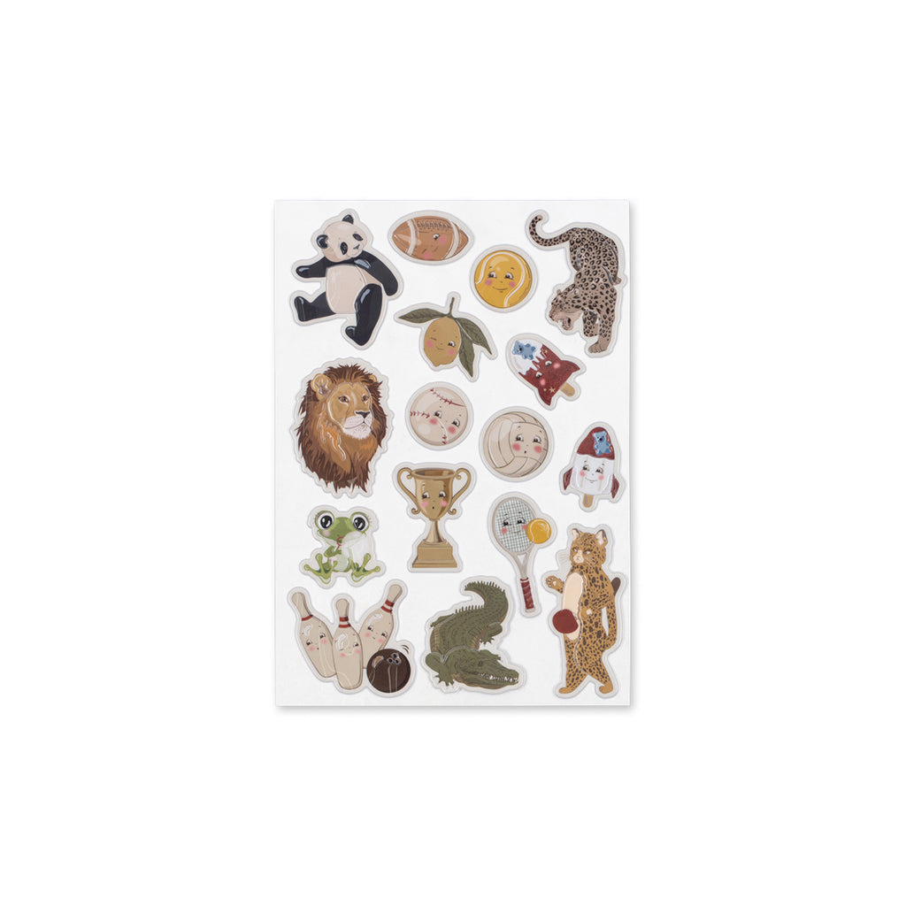 Konges Sløjd Stickers, Puffy - Animals