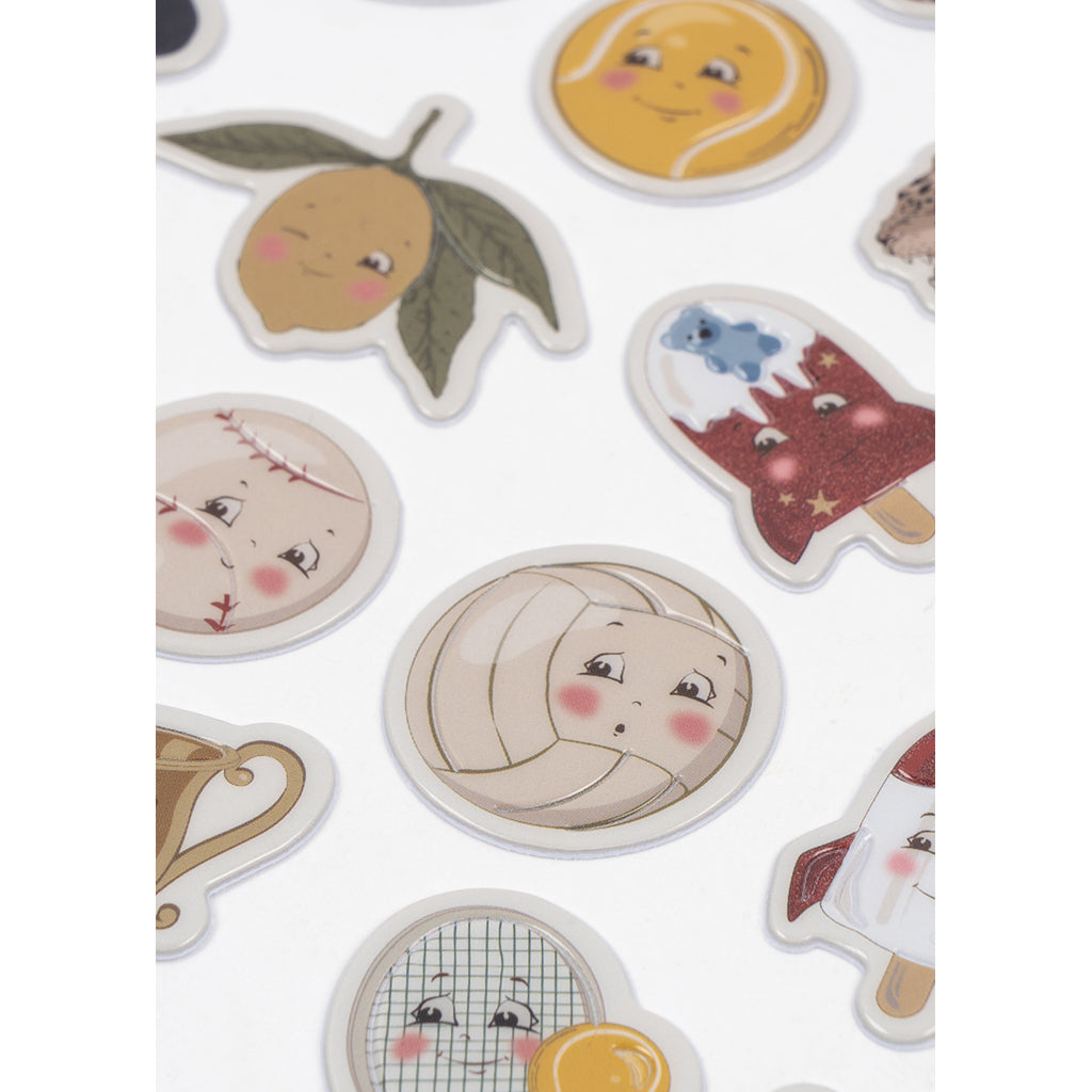 Konges Sløjd Stickers, Puffy - Animals