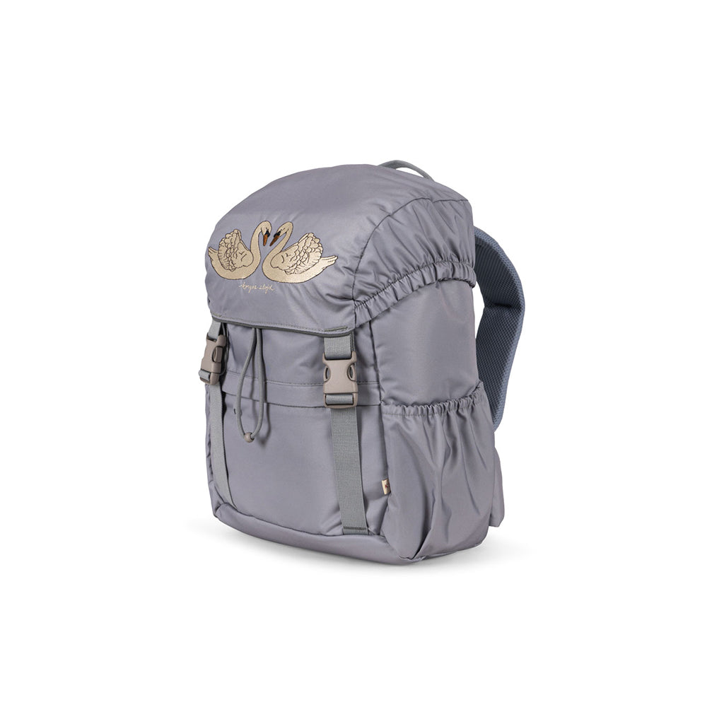 Konges Sløjd Clover School Backpack with Gym Bag and Rain Cover - Sleet