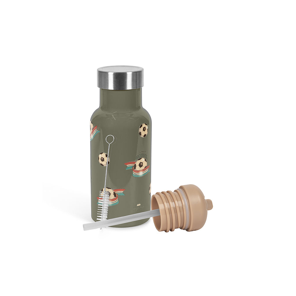 Konges Sløjd Thermos Bottle, Green/kick-it - 1 Bottle 2 Lids