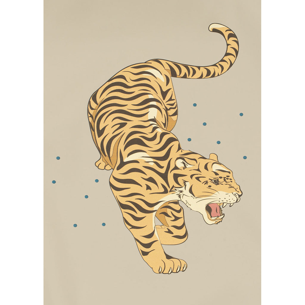 Konges Sløjd, Bib Set, Dinner Bib 2-Pack – Tiger Ruggito